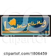 Poster, Art Print Of Travel Plate Design For Lampung