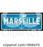 Poster, Art Print Of Travel Plate Design For Marseille
