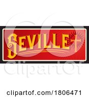 Poster, Art Print Of Travel Plate Design For Seville