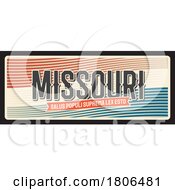 Poster, Art Print Of Travel Plate Design For Missouri