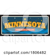 Poster, Art Print Of Travel Plate Design For Minnesota