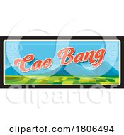 Poster, Art Print Of Travel Plate Design For Cao Bang