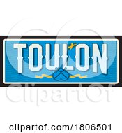 Poster, Art Print Of Travel Plate Design For Toulon