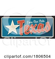Poster, Art Print Of Travel Plate Design For Texas