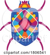 Colorful Mexican Themed Beetle by Vector Tradition SM