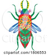 Colorful Mexican Themed Beetle