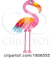 Colorful Mexican Themed Flamingo