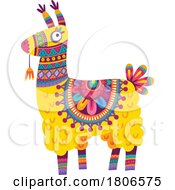 Colorful Mexican Themed Llama Or Alpaca