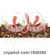 Earth Worms In A Compost Pile by Vector Tradition SM