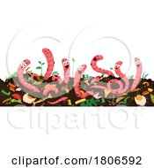 Poster, Art Print Of Earth Worms In A Compost Pile