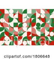 Geometric Christmas Bauhaus Background by Vector Tradition SM