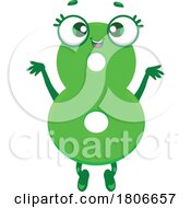 Poster, Art Print Of Number Eight Mascot