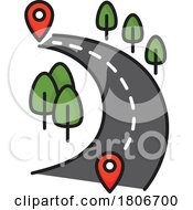 Poster, Art Print Of Road Navigation Icon