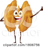 Poster, Art Print Of Walnut Nut Food Mascot