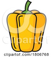 Yellow Bell Pepper by Vector Tradition SM