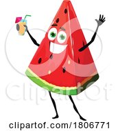 Watermelon Fruit Mascot Character by Vector Tradition SM