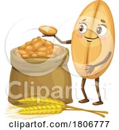 Poster, Art Print Of Wheat Food Mascot