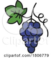Poster, Art Print Of Grape Icon