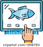 Poster, Art Print Of Ordering Fish Icon
