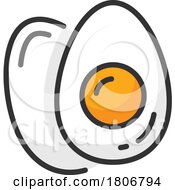 Egg Food Allergen Icon by Vector Tradition SM