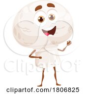 Button Champignon Mascot by Vector Tradition SM