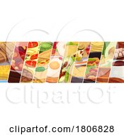 Poster, Art Print Of Tex Mex Food Collage Banner