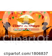 Poster, Art Print Of Loading Cinco De Mayo Mariachi Band In A Desert At Sunset