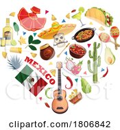 Poster, Art Print Of Mexican Heart Collage