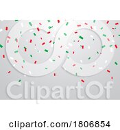 Mexican Party Confetti Background by Vector Tradition SM