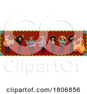 Poster, Art Print Of Mexican Mariachi Band And Dancer