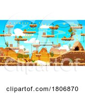 Poster, Art Print Of Western Video Game Background