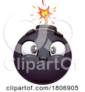 Poster, Art Print Of Bomb Mascot Holding Its Breath