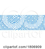 Poster, Art Print Of Blue Fingerprint Banner