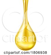Poster, Art Print Of 3d Olive Oil Drop