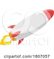 Poster, Art Print Of Cartoon Rocket