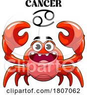Poster, Art Print Of Cartoon Cancer Crab