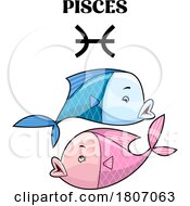 Poster, Art Print Of Cartoon Pisces Fish