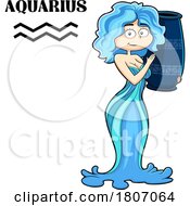 Poster, Art Print Of Cartoon Aquarius Water Carrier