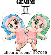 Poster, Art Print Of Cartoon Gemini Twins