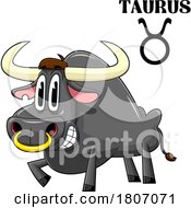 Poster, Art Print Of Cartoon Taurus Bull