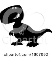 Black And White T Rex