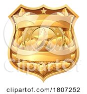 Police Military Badge Star Shield Sheriff Crest