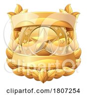 Poster, Art Print Of Police Military Badge Star Shield Sheriff Crest
