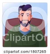 Man Profile Illustration Internet Call Avatar by AtStockIllustration