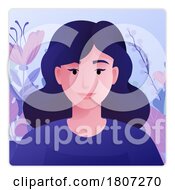 Poster, Art Print Of Woman Profile Illustration Internet Call Avatar