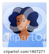 Poster, Art Print Of Woman Profile Illustration Internet Call Avatar