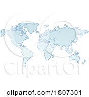 Poster, Art Print Of World Global Map Background Illustration