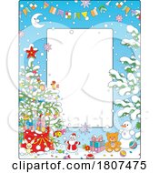 Poster, Art Print Of Cartoon Christmas Border