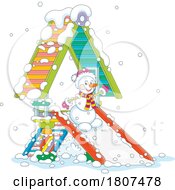 Poster, Art Print Of Cartoon Christmas Winter Snowman