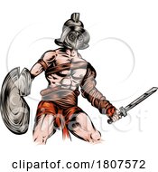 Spartacus Gladiator Roman Slave Warrior by Domenico Condello
